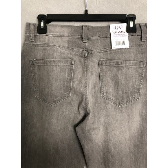 Gloria Vanderbilt Slimming Jeans Women's Size 6 Amanda Original Gray NEW - Picture 4 of 8